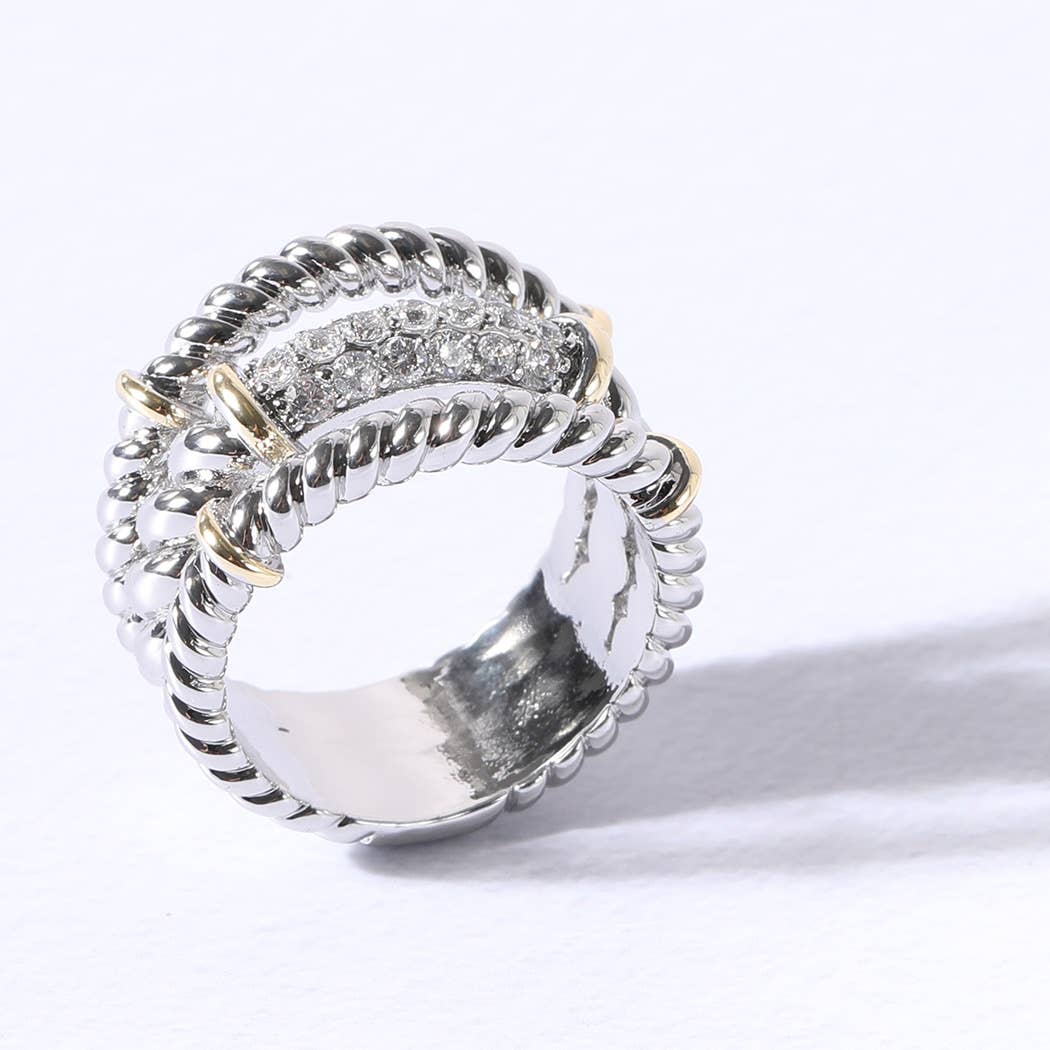 Cubic Zirconia Band Ring