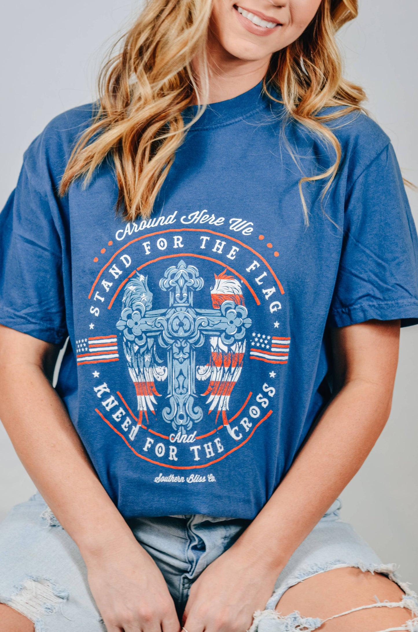 Stand For The Flag Navy Tee