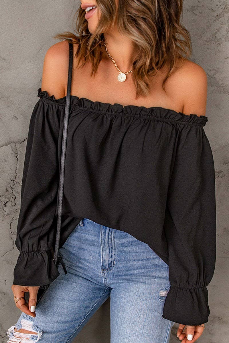 PULLOVER  OFF-SHOULDER TOP