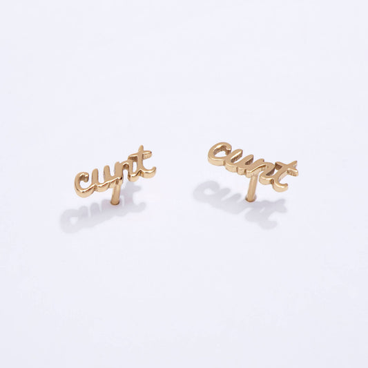 Cunt Stud Earrings