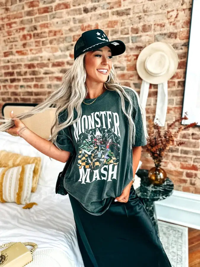 Monster Mash Graphite Graphic Tee (Gray)