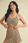 Leopard Print Racerback Crop Tank