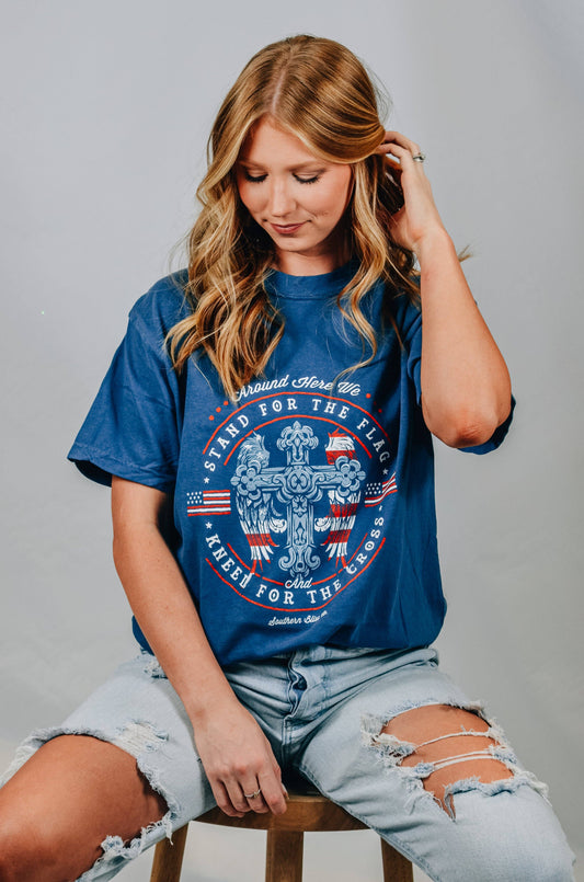 Stand For The Flag Navy Tee