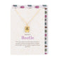 Lucky Beetle Necklace Card