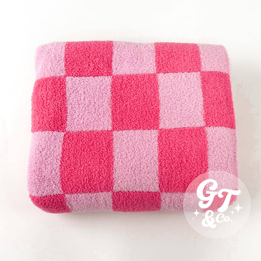 Lux Checkered Blanket