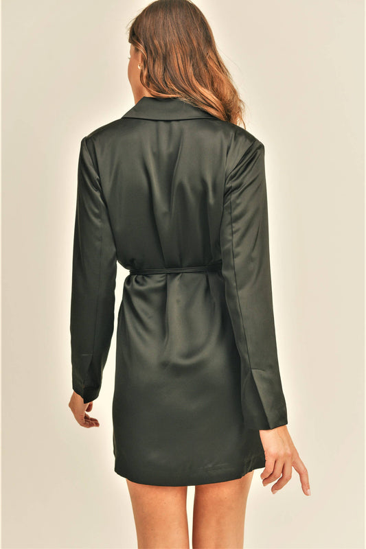 Olly Long Sleeve Wrap Mini Dress