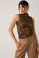Cheetah Mesh Top