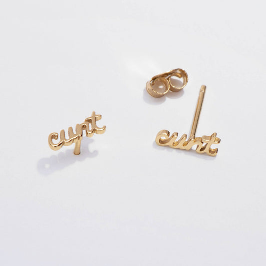 Cunt Stud Earrings
