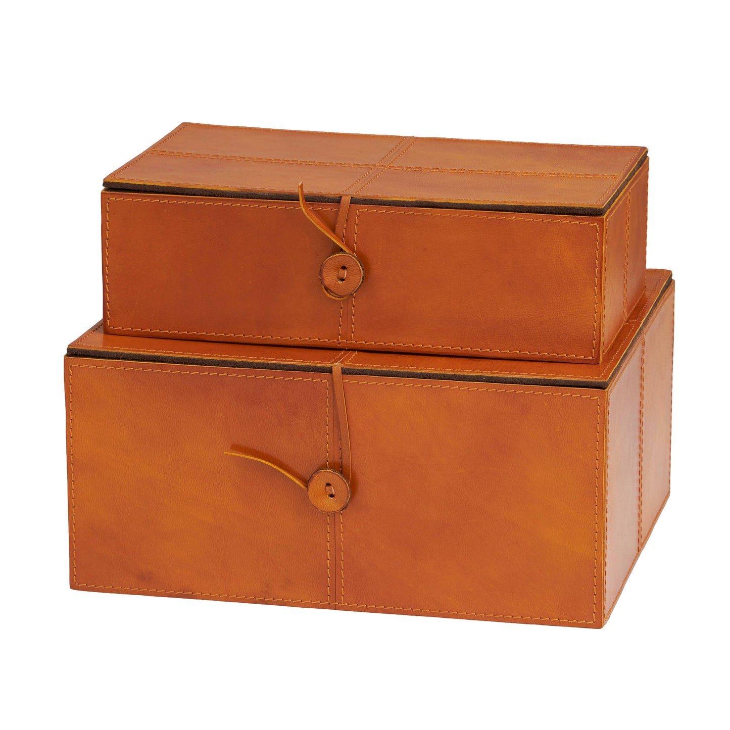 Leather Cowhide Storage Box's