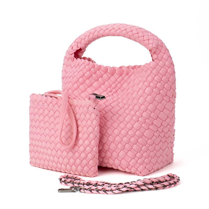 The Chloe | Small Woven Crossbody Tote