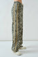 Leopard Slouchy Straight Jeans