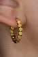 18K Gold Plated Waterproof Stainless Steel Hoop Earrings - 7191: S0OX3T7191