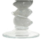 Glass Stacked Stone Candle Holders