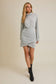 Long Sleeve Wrap Skirt Dress