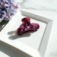 Mini French Claw Tortoise Shell Acetate Hair Clip: Porcelain