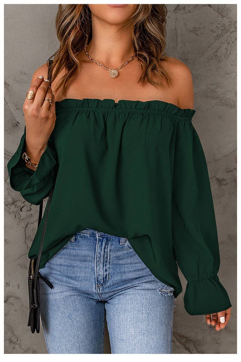 PULLOVER  OFF-SHOULDER TOP