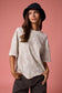Camo Ribbed Loose Fit Ribbed Shirt