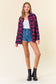 Plaid Flannel Shirt W/ Frayed Detail