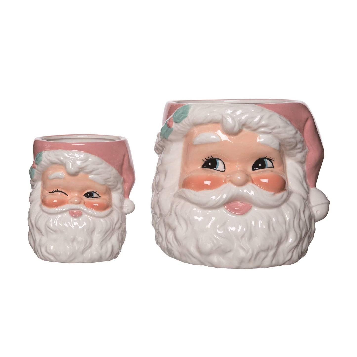 Dol Pink Retro Santa Bowls