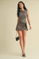 Leopard Print Sleeveless Wrap Tie Front Dress