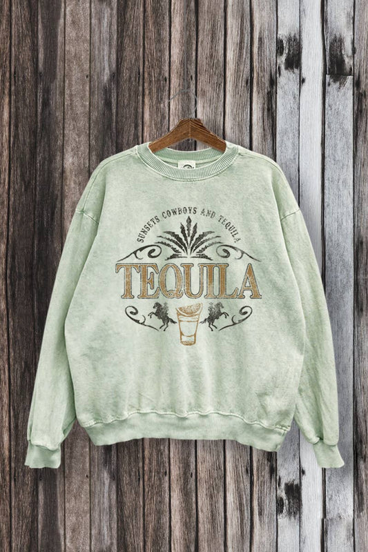 Tequila Crest Mineral Washed Sweatshirt