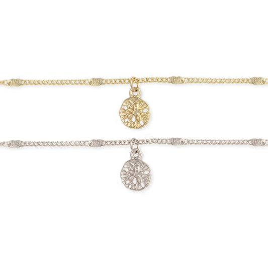 Sand Dollar Anklet