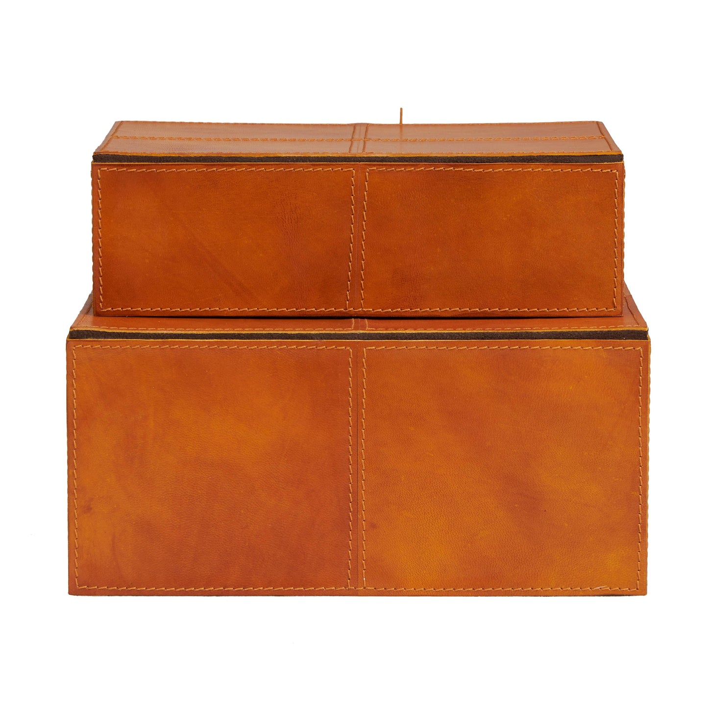 Leather Cowhide Storage Box's