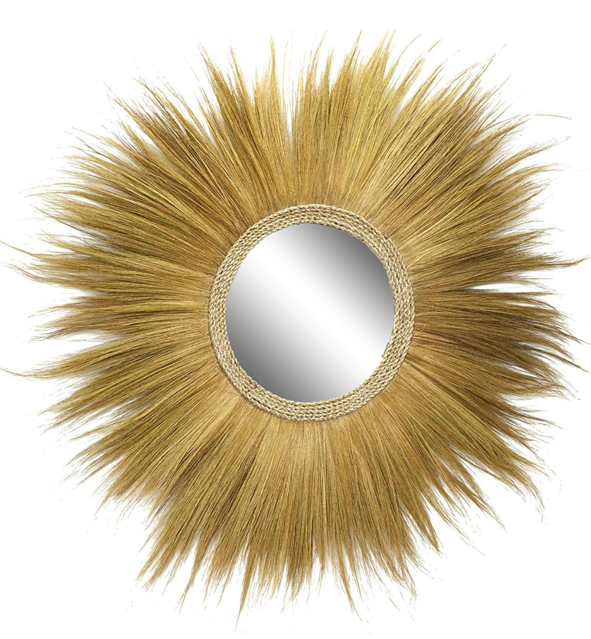 Bohemian Dried Plant Wall Mirror