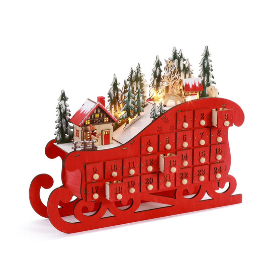 Lit Sleigh Advent Calendar