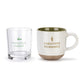 Mornings & Mistletoe Christmas Mug & Glass Set