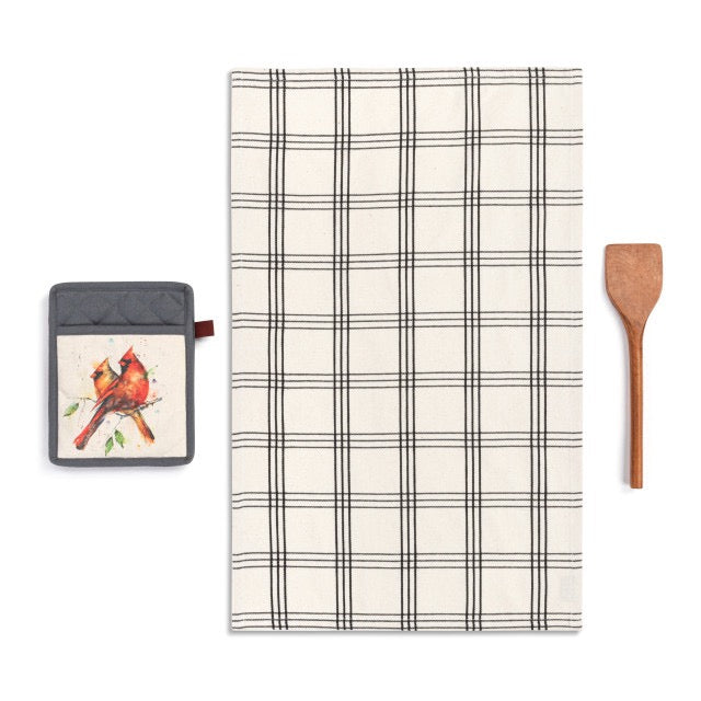 Cardinal Hot Pad & Towel with Spatula Set