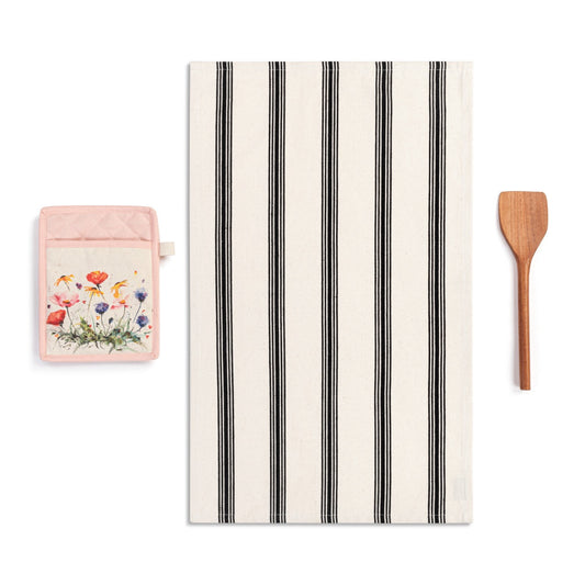 Wildflowers Hot Pad & Towel with Spatula Set
