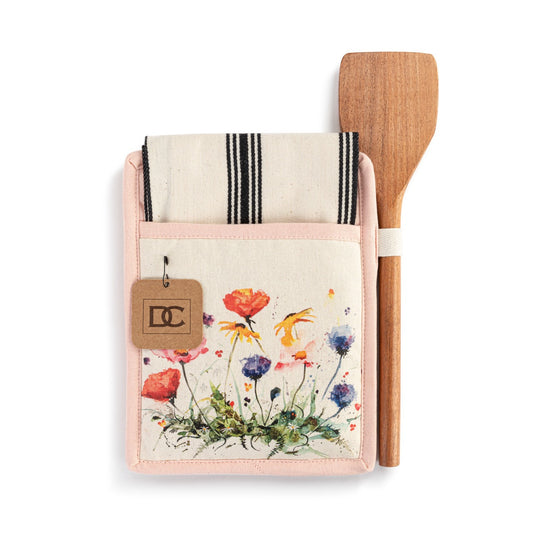 Wildflowers Hot Pad & Towel with Spatula Set