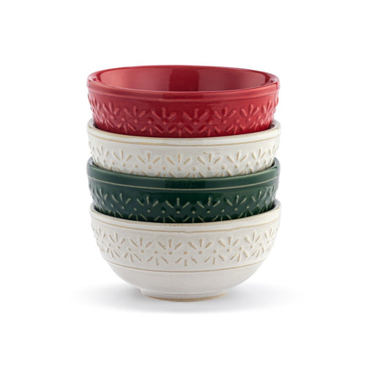 Ceramic Christmas Pinch Bowls