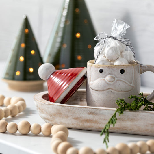 Snow Day Santa Candy Dish