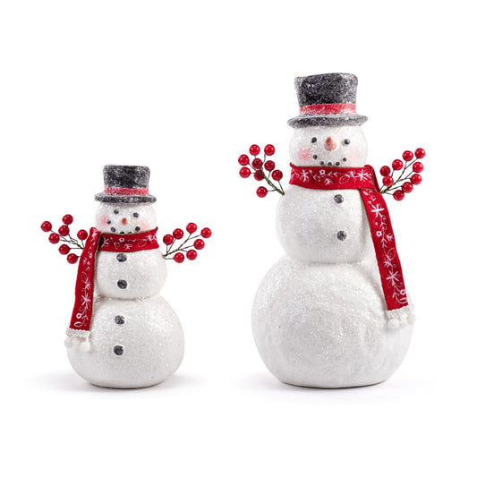 Snowmen Berry Branch Figures