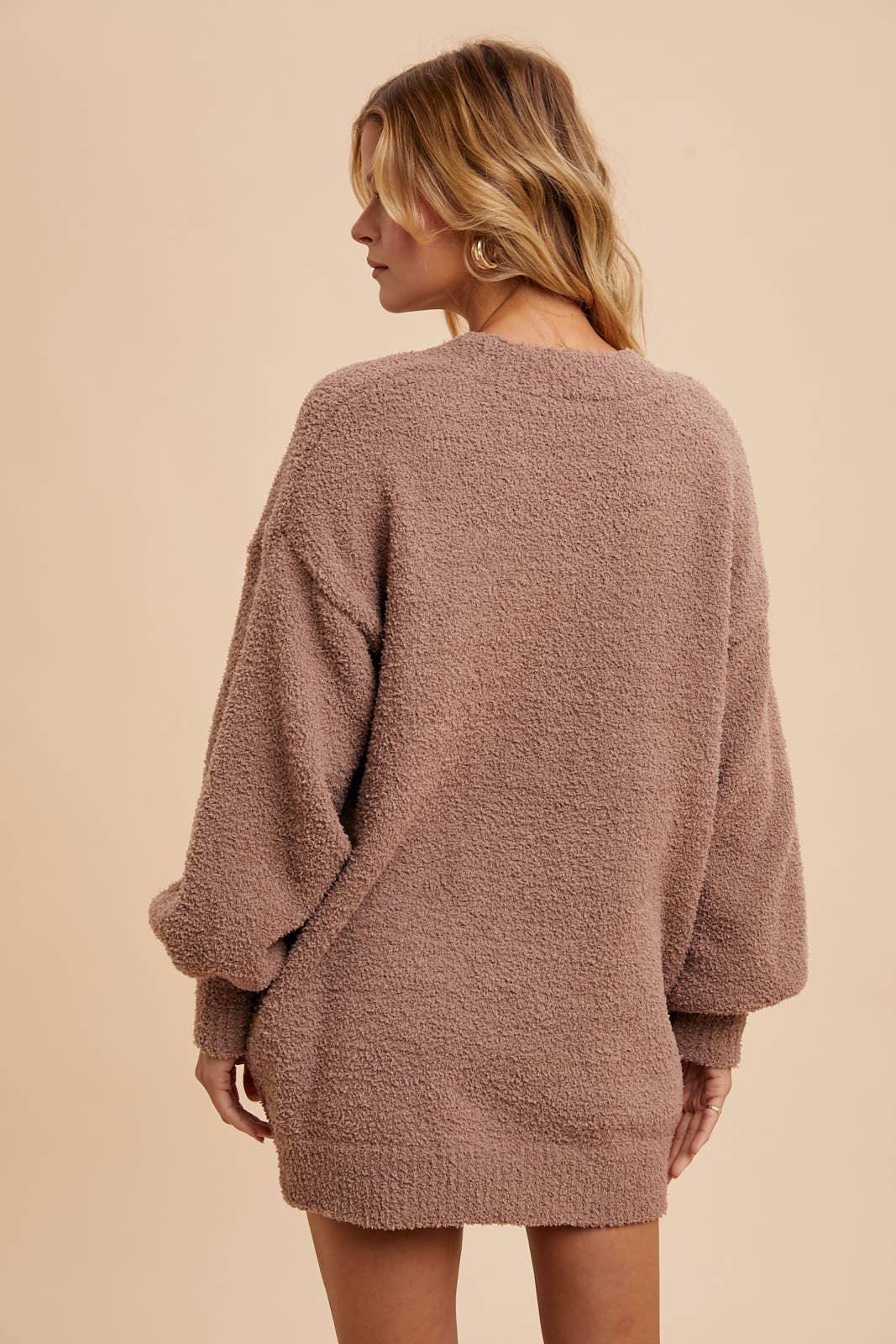 Fuzzy Chenille Cardigan