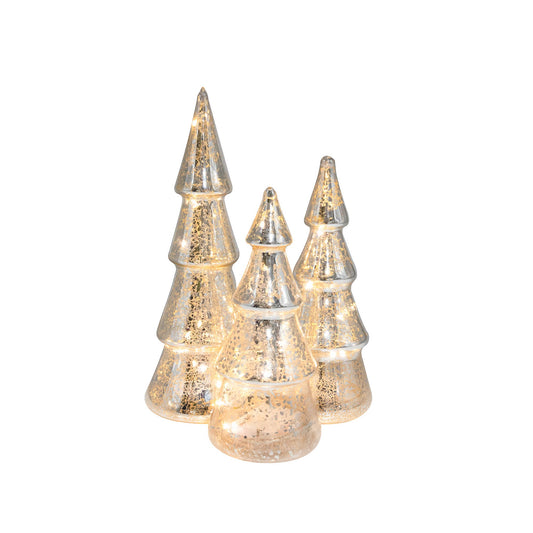 Mercury Silver Glass Trees