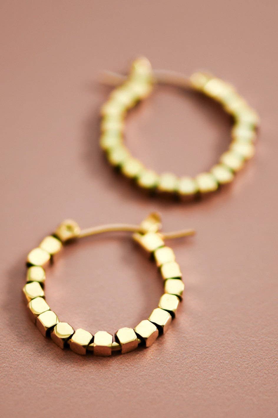 18K Gold Plated Waterproof Stainless Steel Hoop Earrings - 7191: S0OX3T7191