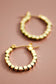 18K Gold Plated Waterproof Stainless Steel Hoop Earrings - 7191: S0OX3T7191