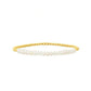 18K Gold Plated Copper Pearl and Gold Beaded Ball Bracelet