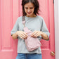 Handbag Sling Cross Body Bag | Rebeca Blush