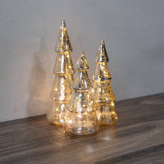 Mercury Silver Glass Trees