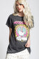 Vintage Woodstock Peace Love & Music Burnout Tee