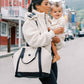 Freshly Picked Ebony Sherpa Teddy Tote Backpack