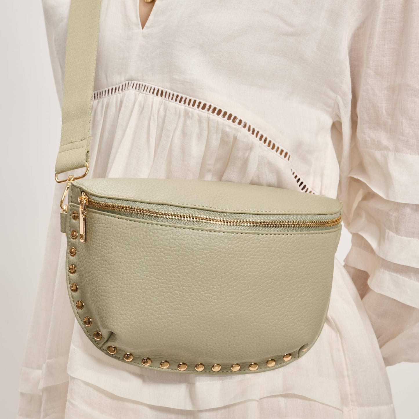 Gizelle Belt Bag: Stone