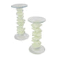 Glass Stacked Stone Candle Holders