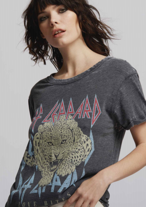 Vintage DEF Leppard Love Bites Burnout Tee