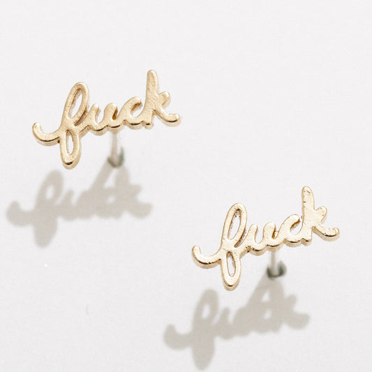 Fuck Stud Earring