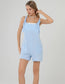 Solid Color Romper - Navy Blue